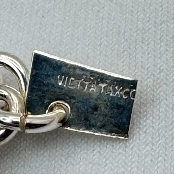 Vintage Taxco Mexico Blue Opal Sea Turtle Bracelet Silver Overlay - Picture 7 of 8